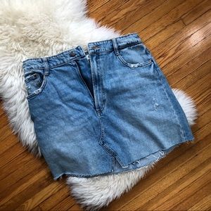 NWOT Zara jean skirt